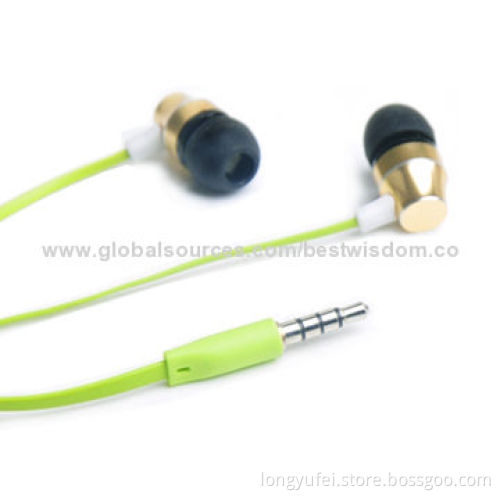 In-ear Stereo Earphones, CE, RoHS Marks, Fashionable and Comfortable Design